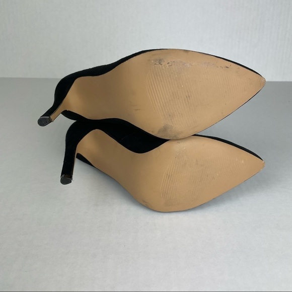 Steve Madden Black Suede Ankle Boots - Picture 6 of 9